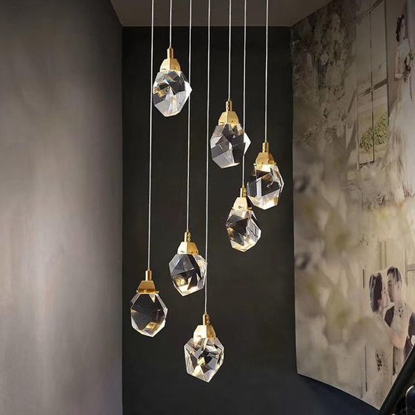modern luxury pendant lights creative crystal diamond shape aisle villa staircase pandant lamp hanging fixtures lamps
modern luxury pendant lights creative crystal diamond shape aisle villa staircase pandant lamp hanging fixtures lamps