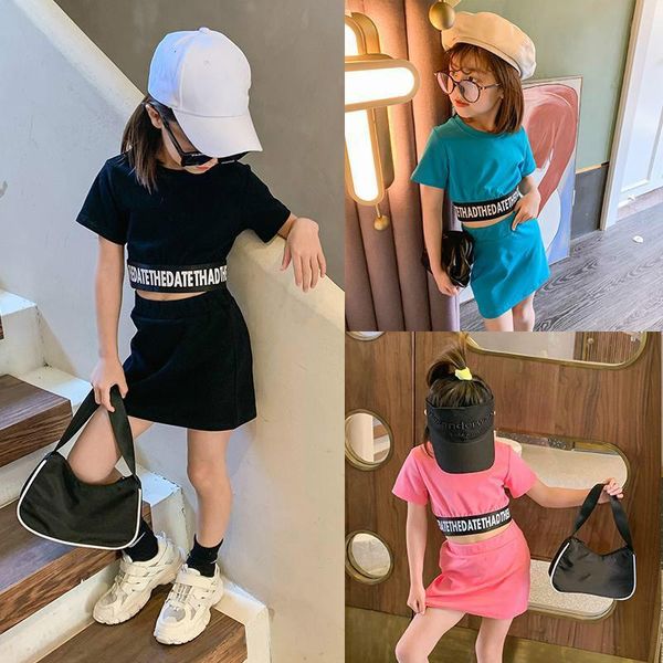 summer 2 pcs kids girls clothes set baby crop skirt tracksuit children activewear streetwear casual tee letter 4 10 12 clothing sets, White
summer 2 pcs kids girls clothes set baby crop skirt tracksuit children activewear streetwear casual tee letter 4 10 12 clothing sets, White