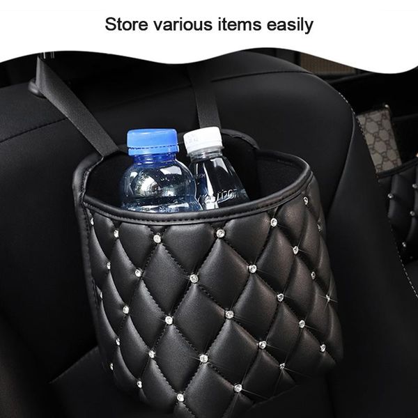 car organizer rear seat back hanging nets pocket trunk bag interior storage crystal rhinestone pu leather
car organizer rear seat back hanging nets pocket trunk bag interior storage crystal rhinestone pu leather