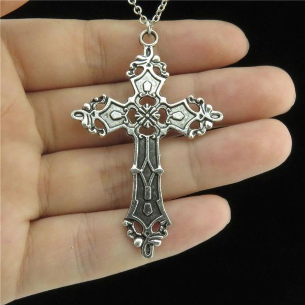 chokers vintage gothic religious christian faith cross pendant chain necklaces collar chunky choker for women men gift jewelry making, Golden;silver
chokers vintage gothic religious christian faith cross pendant chain necklaces collar chunky choker for women men gift jewelry making, Golden;silver