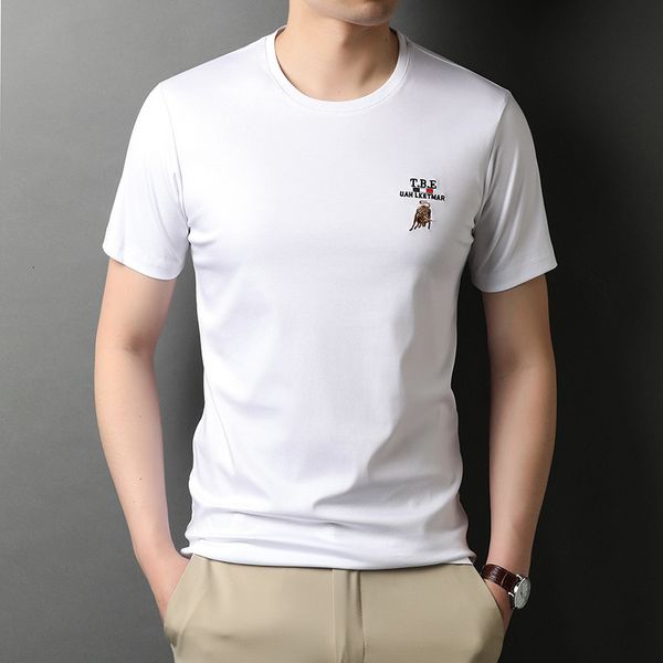 men's t shirts ice silk short sleeve t-shirt fashion brand 2021 summer mercerized cotton thin korean casual wear, White;black
men's t shirts ice silk short sleeve t-shirt fashion brand 2021 summer mercerized cotton thin korean casual wear, White;black