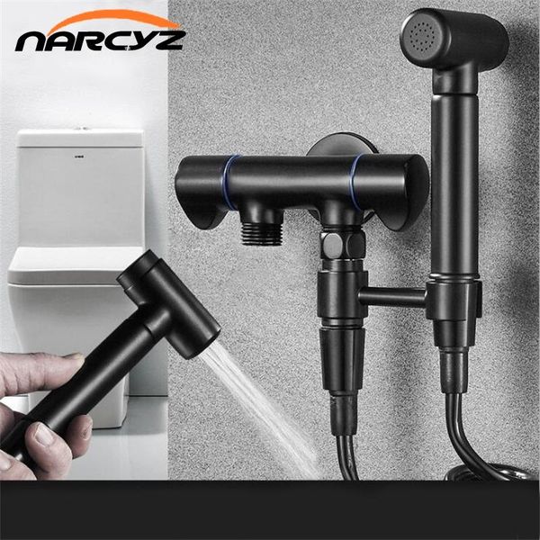 black multifunctional triangle valve three way thickening water stoilet washing spray gun sets b606 bidet faucets
black multifunctional triangle valve three way thickening water stoilet washing spray gun sets b606 bidet faucets