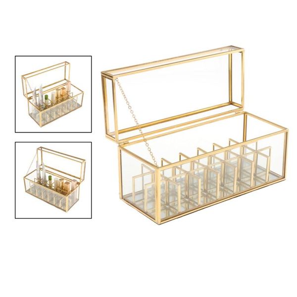 slots vanity lipstick holder clear glass makeup jewelry box organizer with removable dividers eyebrow tools & stencils
slots vanity lipstick holder clear glass makeup jewelry box organizer with removable dividers eyebrow tools & stencils
