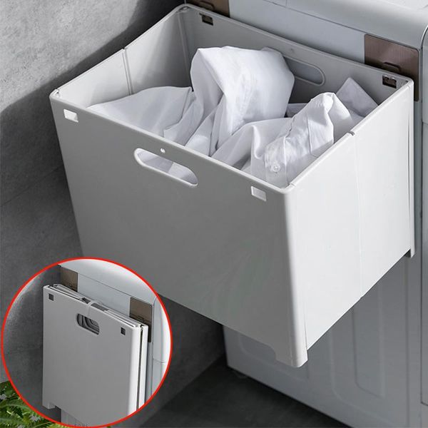 collapsible laundry basket clothing storage box punch-wall mounted household dirty clothes trash kid toy organizer case & organization
collapsible laundry basket clothing storage box punch-wall mounted household dirty clothes trash kid toy organizer case & organization