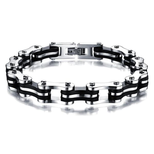 link, chain cyue wholesale 316l stainless steel link bracelet for men fashion punk jewelry gift, Black
link, chain cyue wholesale 316l stainless steel link bracelet for men fashion punk jewelry gift, Black