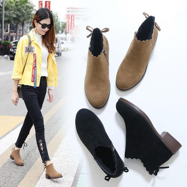 boots fashion ankle winter pu leather women's work shoes round head straps black female
boots fashion ankle winter pu leather women's work shoes round head straps black female