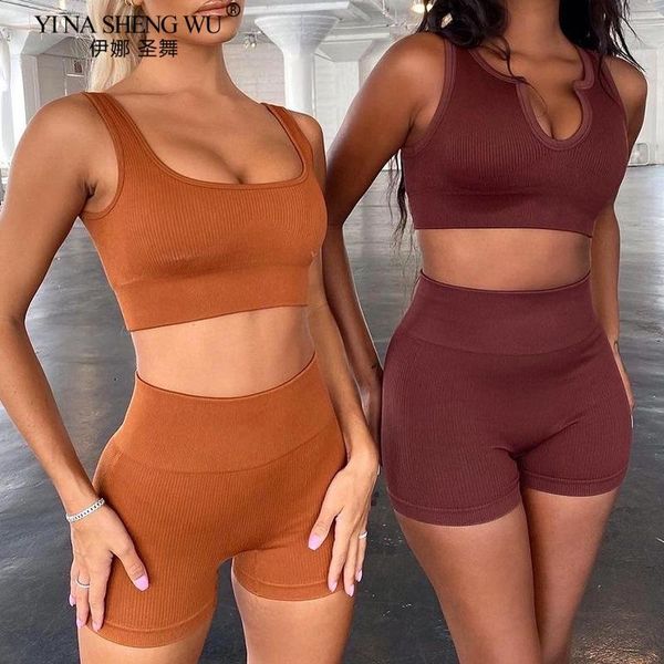 seamless yoga sets women 2 piece set workout clothes featured neckline biker shorts active wear sport outfit
seamless yoga sets women 2 piece set workout clothes featured neckline biker shorts active wear sport outfit
