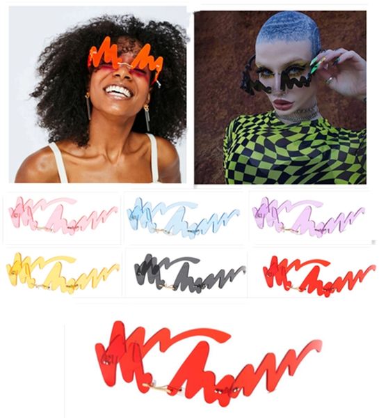 unique rimless sunglasses women trendy n-shaped wave sun glasses irregular funny caterpillar eyeglasses for party, White;black
unique rimless sunglasses women trendy n-shaped wave sun glasses irregular funny caterpillar eyeglasses for party, White;black