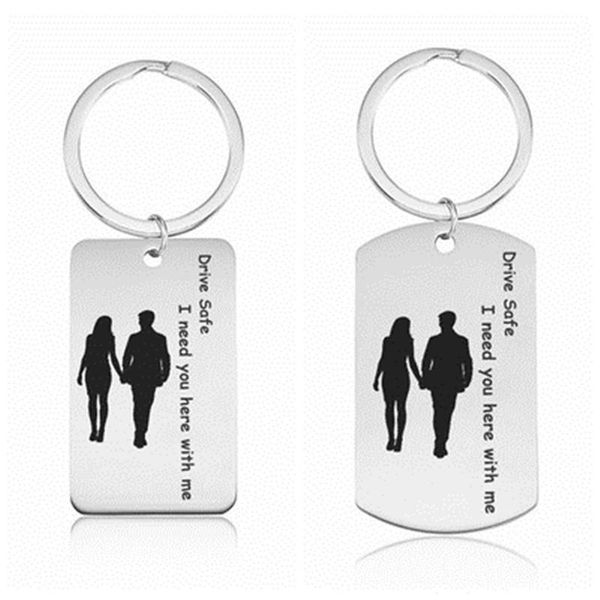 keychains trendy diy stainless steel lettering tag keychain drive safe i need you here with me, Silver
keychains trendy diy stainless steel lettering tag keychain drive safe i need you here with me, Silver