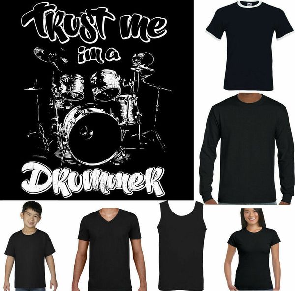 drumming t-shirt mens funny drum drummer trust me i'm a stick kit rock music, White;black
drumming t-shirt mens funny drum drummer trust me i'm a stick kit rock music, White;black