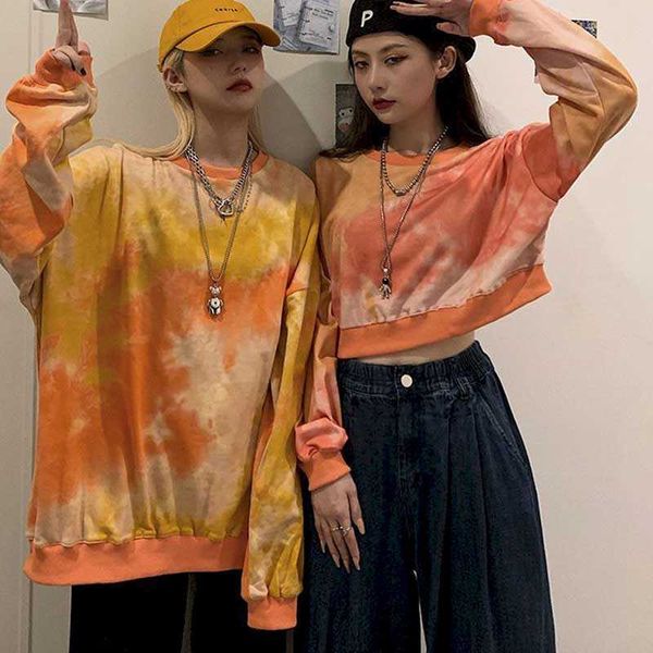 pullover sweater long-sleeved female korean version of the autumn and winter loose thin short tie-dye couple spr 210526, Black
pullover sweater long-sleeved female korean version of the autumn and winter loose thin short tie-dye couple spr 210526, Black