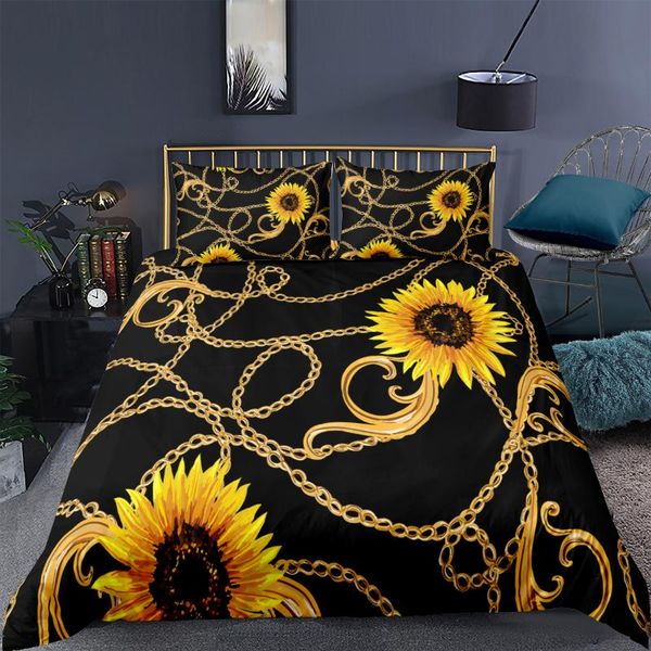 bedding sets gold chain sunflowers set fashion 3d print comforter luxury king single size duvet cover home textile decor
bedding sets gold chain sunflowers set fashion 3d print comforter luxury king single size duvet cover home textile decor
