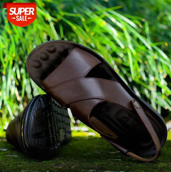junsite day dual-purpose beach shoes cowhide thick-soled casual and comfortable men's sandals #tn5u, Black
junsite day dual-purpose beach shoes cowhide thick-soled casual and comfortable men's sandals #tn5u, Black