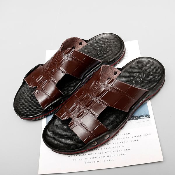 slippers men's sandals summer leather casual fashion sports shoes large size 38-48 lqgt, Black
slippers men's sandals summer leather casual fashion sports shoes large size 38-48 lqgt, Black