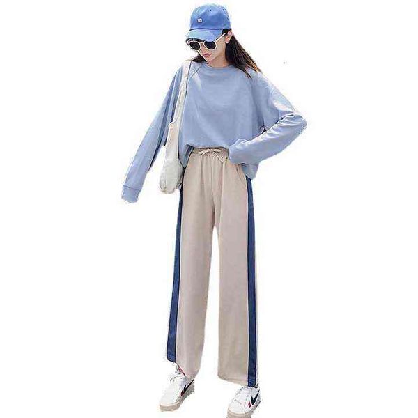 wide leg pants for women's summer and spring 2021 student's korean version loose casual sports versatile show thin straight trend, Black;white
wide leg pants for women's summer and spring 2021 student's korean version loose casual sports versatile show thin straight trend, Black;white