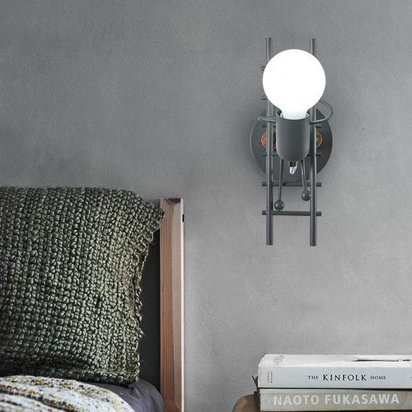wall lamp nordic simple bedroom bedside iron stairs cartoon villain children's room background led light
wall lamp nordic simple bedroom bedside iron stairs cartoon villain children's room background led light