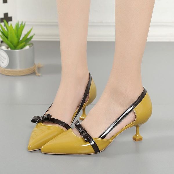 dress shoes summer 2021 bowknot stiletto heels women's sandals side hollow shallow mouth slimming pointed, Black
dress shoes summer 2021 bowknot stiletto heels women's sandals side hollow shallow mouth slimming pointed, Black