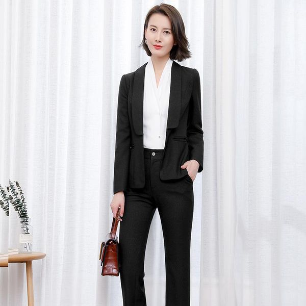 women's suits & blazers suit 2021 autumn and winter fashion casual waist was thin professional wear small overalls two-piece pants, White;black
women's suits & blazers suit 2021 autumn and winter fashion casual waist was thin professional wear small overalls two-piece pants, White;black