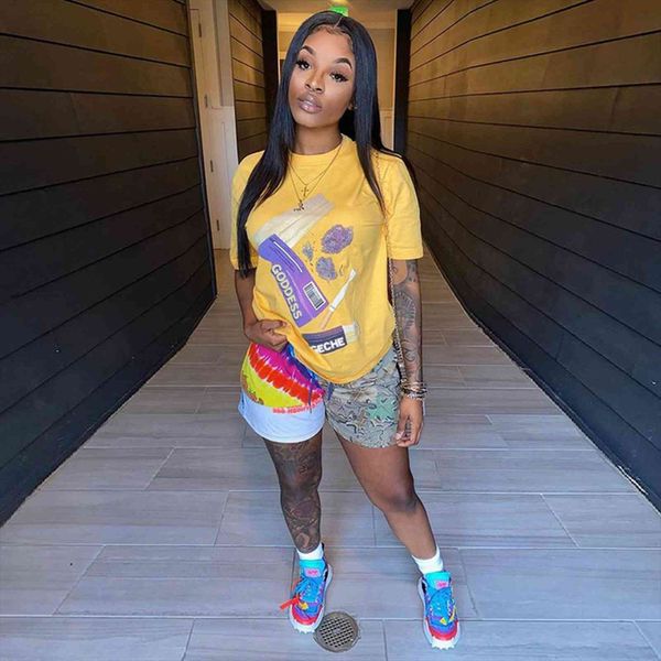 streetwear hip hop workout sport womens tracksuits 2 two piece set tracksuit for women yellow o neck short sleeve tshirts, Gray
streetwear hip hop workout sport womens tracksuits 2 two piece set tracksuit for women yellow o neck short sleeve tshirts, Gray