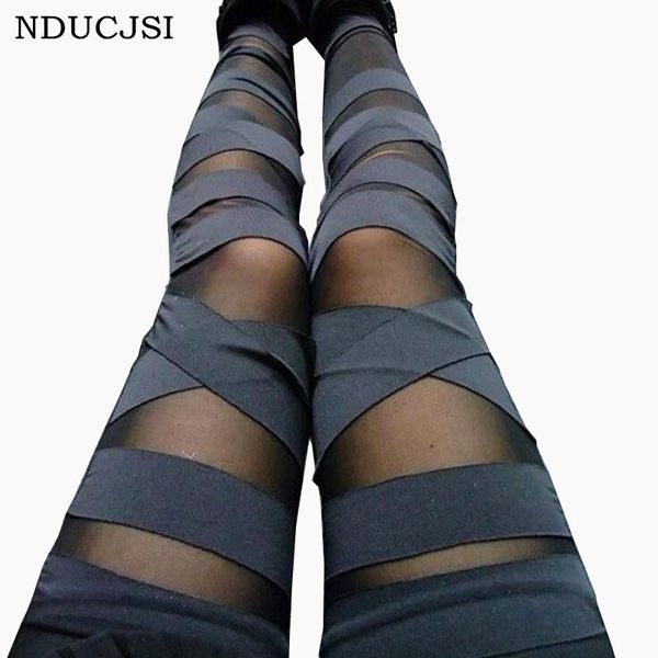 women's leggings nducjsi women bandage charming slim lady splicing pants stretch legging black trousers
women's leggings nducjsi women bandage charming slim lady splicing pants stretch legging black trousers