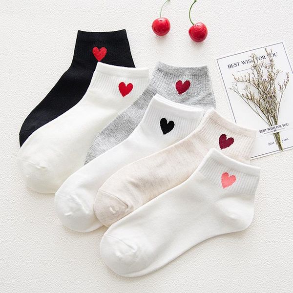 socks & hosiery 1pair red peach heart white black women's short ankle cotton skarpetki japan karajuku style birthday gift for daughter, Black;white
socks & hosiery 1pair red peach heart white black women's short ankle cotton skarpetki japan karajuku style birthday gift for daughter, Black;white