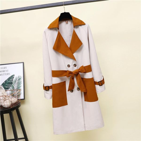 women's trench coats hodisytian women long coat autumn chic windbreaker sashes casual patchwork outerwear cardigan female plus size, Tan;black
women's trench coats hodisytian women long coat autumn chic windbreaker sashes casual patchwork outerwear cardigan female plus size, Tan;black