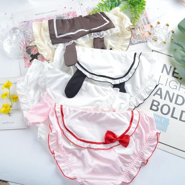 women's panties japan style lolita ear cute girls underwear women mid waist kawaii bow satin seamless briefs lingerie, Black;pink
women's panties japan style lolita ear cute girls underwear women mid waist kawaii bow satin seamless briefs lingerie, Black;pink