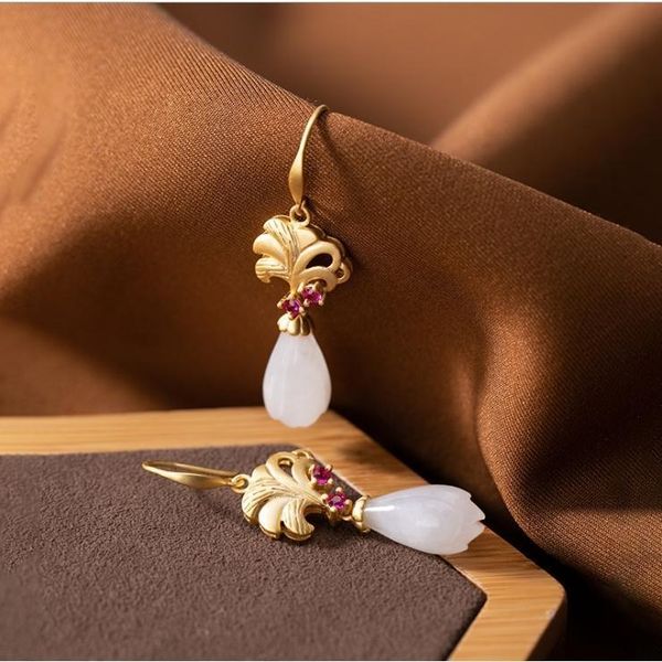 dangle & chandelier silver inlaid natural hetian jade earrings chinese style retro magnolia charm diamond niche design women's brand je
dangle & chandelier silver inlaid natural hetian jade earrings chinese style retro magnolia charm diamond niche design women's brand je