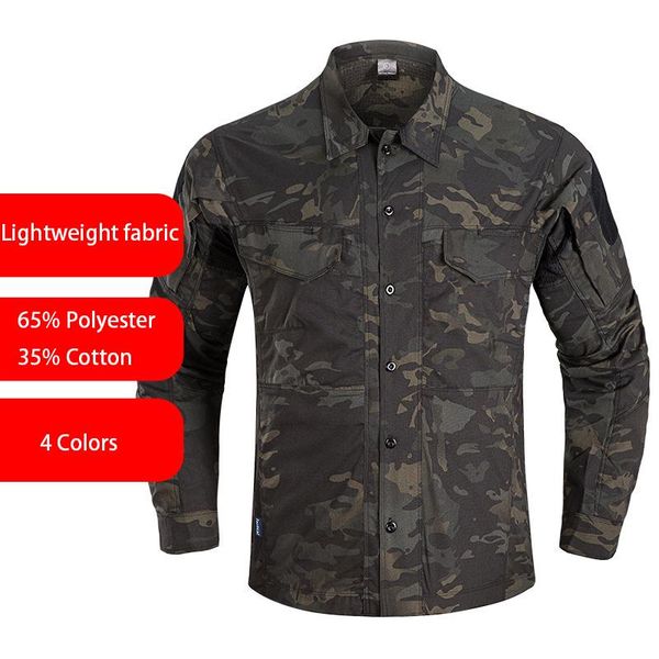 men's casual shirts camouflage quick-drying mesh commuter long sleeve shirt military fans outdoor tactical black men clothes, White;black
men's casual shirts camouflage quick-drying mesh commuter long sleeve shirt military fans outdoor tactical black men clothes, White;black