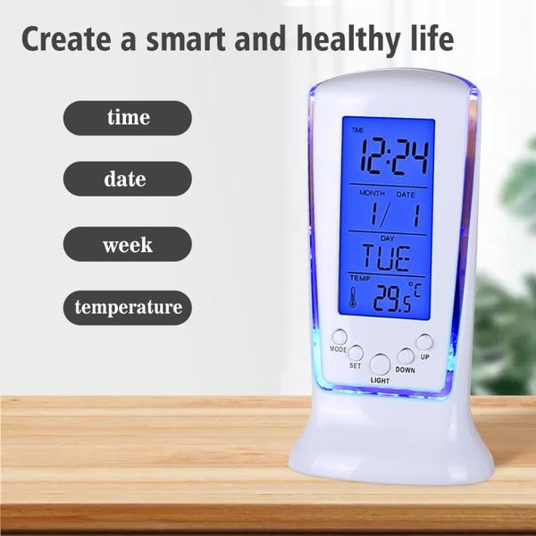 desk & table clocks digital calendar temperature led alarm clock with blue back light electronic time
desk & table clocks digital calendar temperature led alarm clock with blue back light electronic time