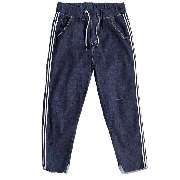 cotton blend denim jeans casual harem pants female ealstic waist capris high summer spring fashion trousers tyn0819 women's, Blue
cotton blend denim jeans casual harem pants female ealstic waist capris high summer spring fashion trousers tyn0819 women's, Blue