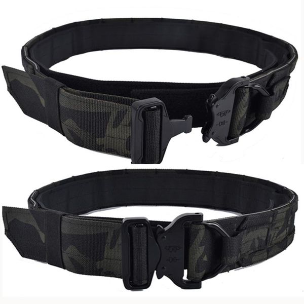 waist support black mc camouflage 2-inch tactical shooting belt molle system cs hunting double, Black;gray
waist support black mc camouflage 2-inch tactical shooting belt molle system cs hunting double, Black;gray