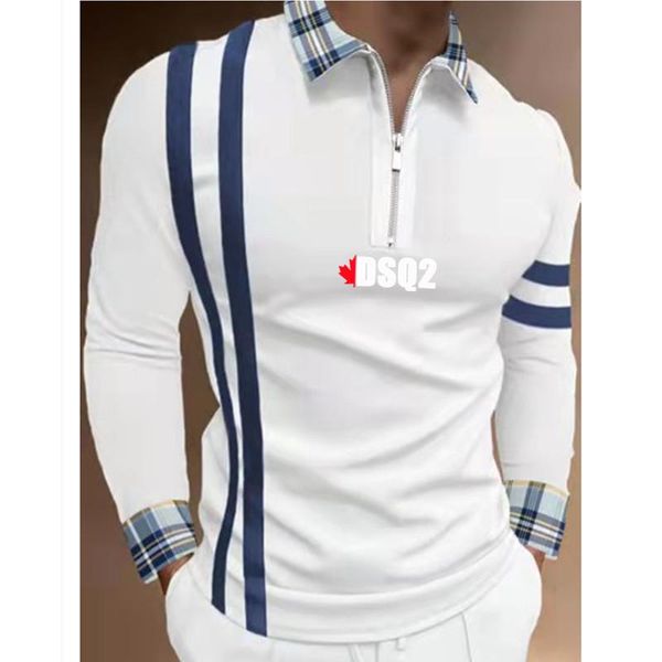 men's polos fashion patchwork striped long sleeve male casual zip-up turn-down collar shirts brand slim shirt, White;black
men's polos fashion patchwork striped long sleeve male casual zip-up turn-down collar shirts brand slim shirt, White;black