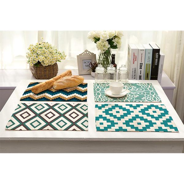 mats & pads geometric printed cotton linen western pad insulation table mat dishware coasters kitchen accessories deskhome decor
mats & pads geometric printed cotton linen western pad insulation table mat dishware coasters kitchen accessories deskhome decor