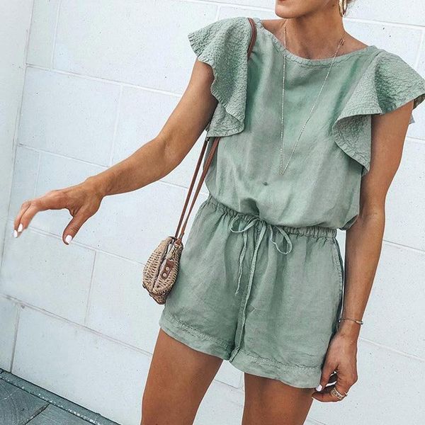 women's jumpsuits & rompers summer for women 2021 fashion ruffled pocket tie &rompers bodysuit overalls romper womens body suit, Black;white
women's jumpsuits & rompers summer for women 2021 fashion ruffled pocket tie &rompers bodysuit overalls romper womens body suit, Black;white