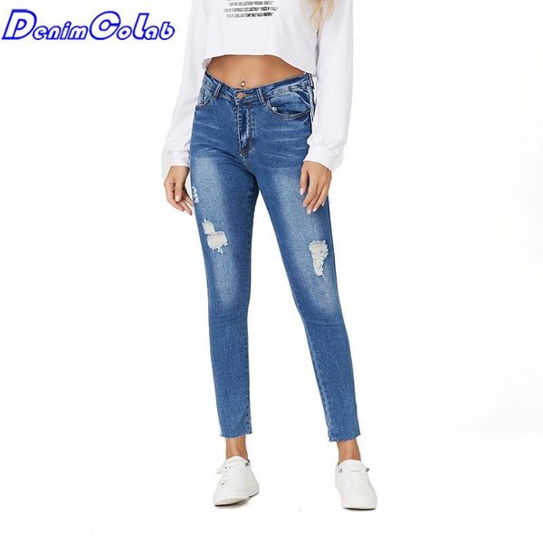 denimcolab 2021 summer mid waist elastic jeans pants women casual with holes pencil ladies slim stretch trousers women's, Blue
denimcolab 2021 summer mid waist elastic jeans pants women casual with holes pencil ladies slim stretch trousers women's, Blue