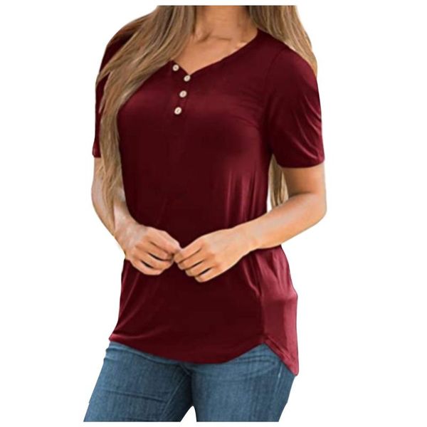 women's t-shirt short sleeve solid color loose knit tunic casual o-neck shirts oversized woman t-shirts camisas de mujer, White
women's t-shirt short sleeve solid color loose knit tunic casual o-neck shirts oversized woman t-shirts camisas de mujer, White