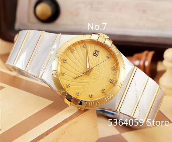 wristwatches fashion classic design men automatic mechanicial watch white and gold dial clock cz diamond accessories, Slivery;brown
wristwatches fashion classic design men automatic mechanicial watch white and gold dial clock cz diamond accessories, Slivery;brown