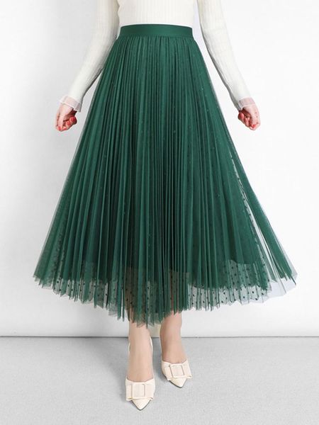 skirts womens 2021 sparkling mesh a-line elastic high waist elegant 3 layers tulle pleated mid long ins skirt, Black
skirts womens 2021 sparkling mesh a-line elastic high waist elegant 3 layers tulle pleated mid long ins skirt, Black