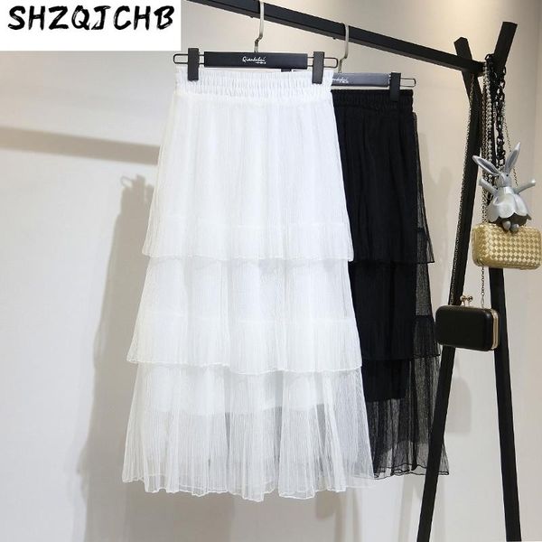 skirts jchb 2021 women's skirt spring summer white mesh woman clothes pleated womens korean jupe femme 2128a632 kj4762, Black
skirts jchb 2021 women's skirt spring summer white mesh woman clothes pleated womens korean jupe femme 2128a632 kj4762, Black