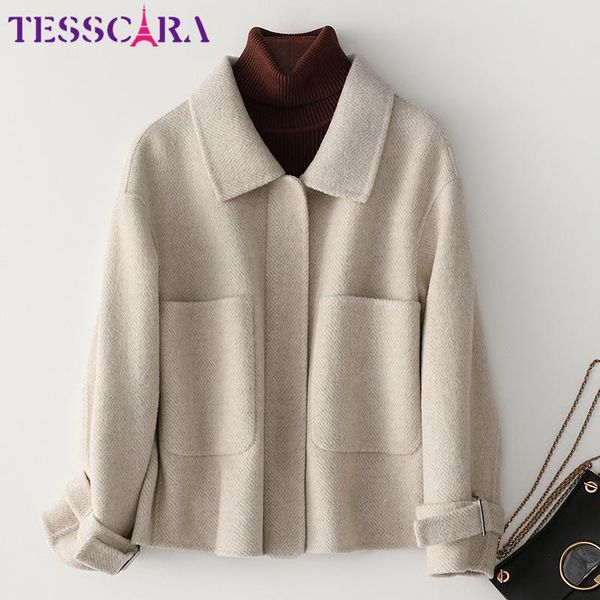 women's wool & blends tesscara women autumn elegant blend basic jacket coat female cashmere office casual jackets outerwear coa, Black
women's wool & blends tesscara women autumn elegant blend basic jacket coat female cashmere office casual jackets outerwear coa, Black