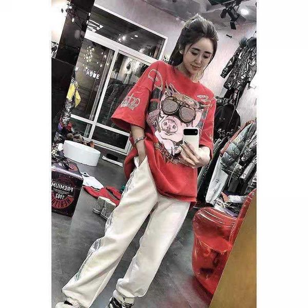women's t-shirt arrival summer european style women loose casual short sleeve o-neck t shirt cartoon print diamonds cotton t-shirt w225, White
women's t-shirt arrival summer european style women loose casual short sleeve o-neck t shirt cartoon print diamonds cotton t-shirt w225, White