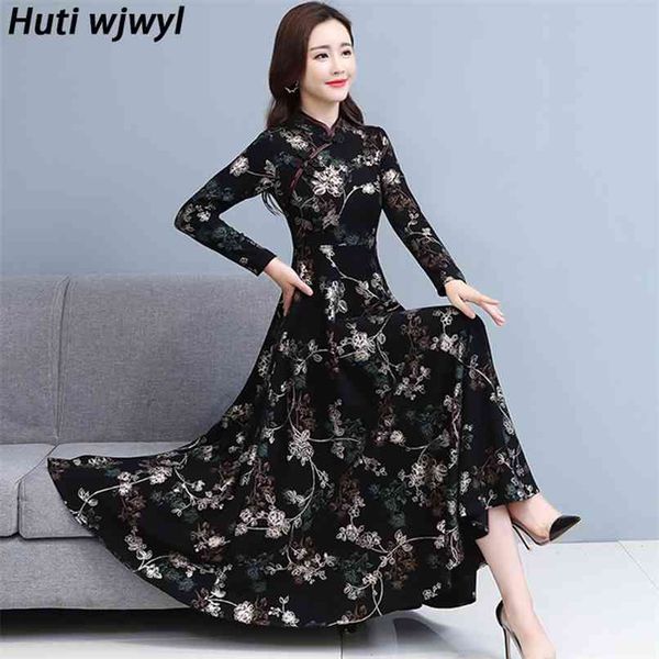 chinese style lady print floral vintage dress women casual maxi vestidos autumn winter elegant bodycon party runway dresses 210528, Black;gray
chinese style lady print floral vintage dress women casual maxi vestidos autumn winter elegant bodycon party runway dresses 210528, Black;gray