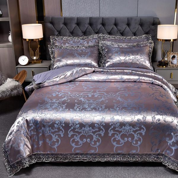 bedding sets drop wedding duvet cover set grey gold golden jacquard lace flat sheet pillowcase 4pcs european luxury
bedding sets drop wedding duvet cover set grey gold golden jacquard lace flat sheet pillowcase 4pcs european luxury
