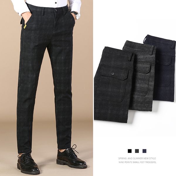 pants 2021 spring men's multicolor casual pants business fashion elastic solid color slim fit trousers male brand clothes 28-38, Black
pants 2021 spring men's multicolor casual pants business fashion elastic solid color slim fit trousers male brand clothes 28-38, Black