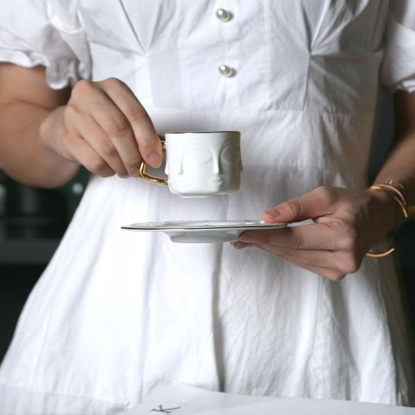 cups & saucers multi-faced human face cup and saucer set bone china coffee mug creative relief teacup with gold handle 100ml lady portrait
cups & saucers multi-faced human face cup and saucer set bone china coffee mug creative relief teacup with gold handle 100ml lady portrait