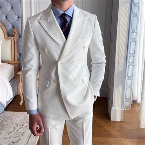 men's suits & blazers formal men slim fit 2 pieces groomsmen tuxedos peaked lapel 2 button wedding prom male fashion jacket with pants, White;black
men's suits & blazers formal men slim fit 2 pieces groomsmen tuxedos peaked lapel 2 button wedding prom male fashion jacket with pants, White;black