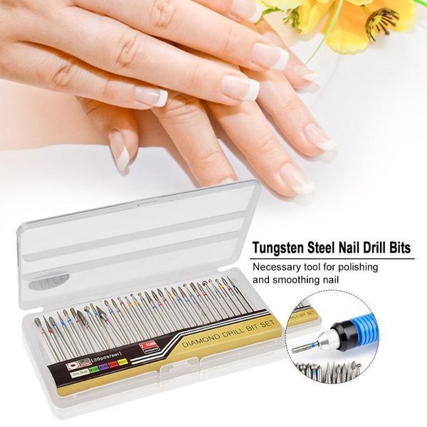 30pcs tungsten steel nail drill bits high speed grinding heads for electric machine polishing & smoothing tool art equipment1, Silver
30pcs tungsten steel nail drill bits high speed grinding heads for electric machine polishing & smoothing tool art equipment1, Silver