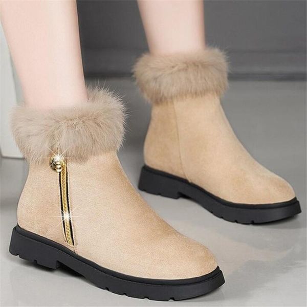 boots short winter plus cashmere riding women side zipper tube flat bottom snow platform 3yau, Black
boots short winter plus cashmere riding women side zipper tube flat bottom snow platform 3yau, Black