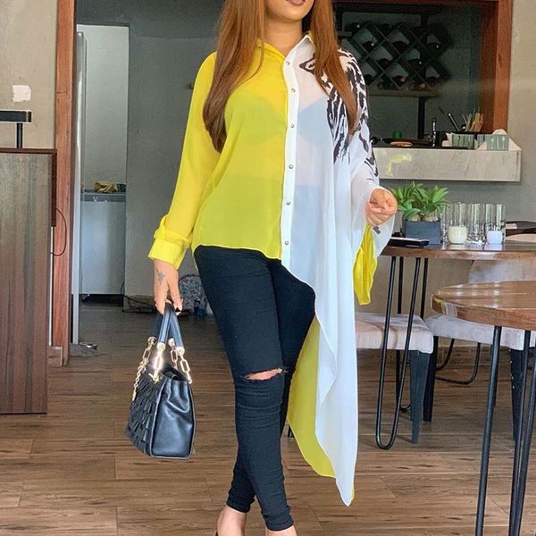 plus size 3xl color block yellow asymmetrical long sleeve blouse shirt women afircan office ladies casual 2021 fall autumn, White
plus size 3xl color block yellow asymmetrical long sleeve blouse shirt women afircan office ladies casual 2021 fall autumn, White